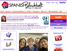 Tablet Screenshot of kids.spanishblackbelt.com